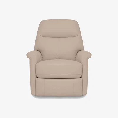 Furniture Village Compact Collection Lille BV Leather Chair - BV Pebble