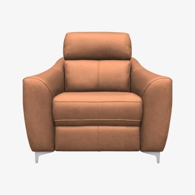 Furniture Village G Plan - Lucca Leather Armchair with Manual Recliner - Texas Tan