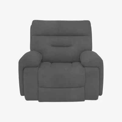 Furniture Village Cinemax Fabric Chair with Power Recliner - Velvet Grey