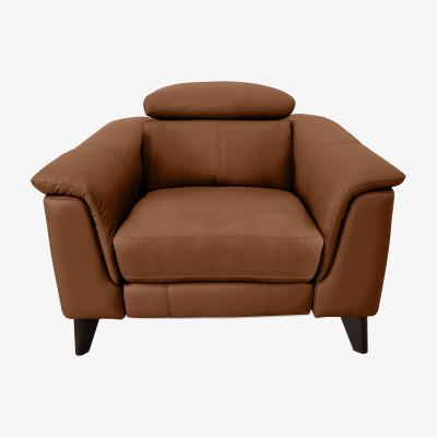 Furniture Village Wade Leather Chair - Pecan