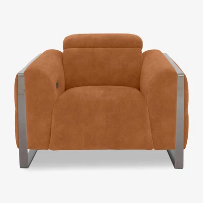 Furniture Village Gisella Fabric Chair with Power Recliner - Dexter Pumpkin