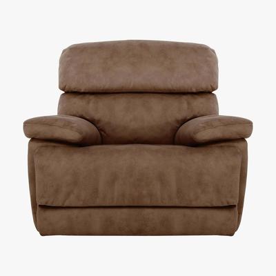 Furniture Village Cupola Fabric Recliner Armchair - Brown - By Furniture Village