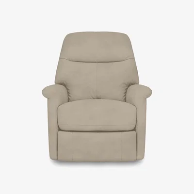 Furniture Village Compact Collection Lille Fabric Rocker Swivel Chair with Power Recliner - R32 Light Khaki