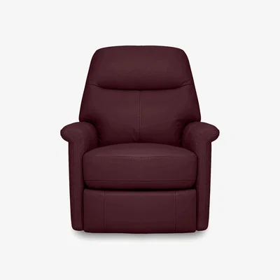 Furniture Village Compact Collection Lille NC Leather Chair - NC Deep Red