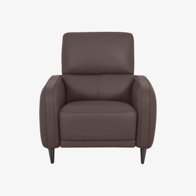 Furniture Village Domicil - Logan Leather Power Recliner Chair - NP Cacao Brown