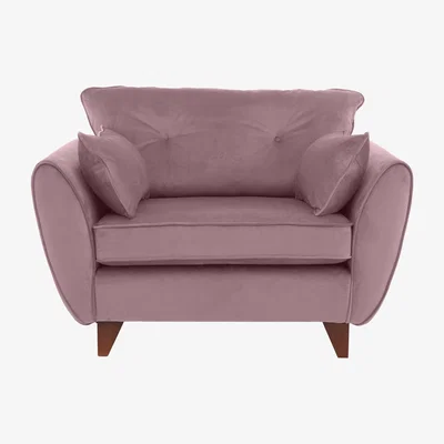 Furniture Village Felix Fabric Cuddle Chair - Purple