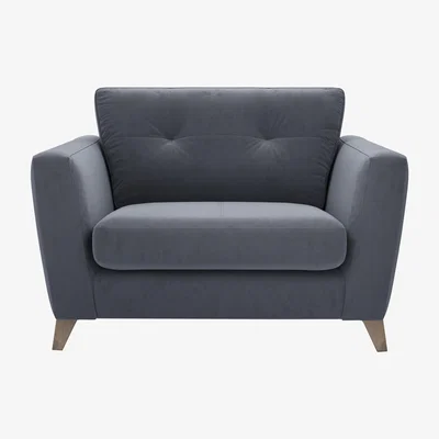 Furniture Village The Lounge Co. - Hermione Fabric Snuggler - Grey