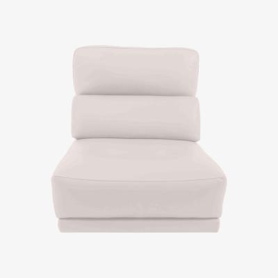 Furniture Village Adama BV Leather Armless Unit - Frost