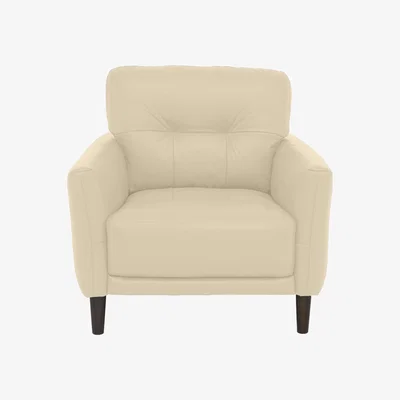 Furniture Village Uno BV Leather Chair - BV Bisque