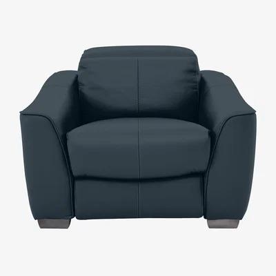 Furniture Village Xavier BV Leather Armchair with Power Recliner - BV Ocean Blue