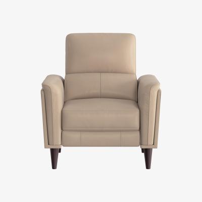 Furniture Village Compact Collection Klein NC Leather Chair - NC Pebble