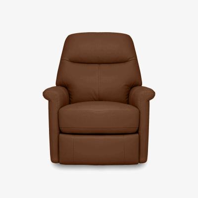Furniture Village Compact Collection Lille Leather Chair - Warm Brown