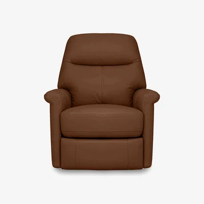 Furniture Village Compact Collection Lille Leather Chair - Warm Brown