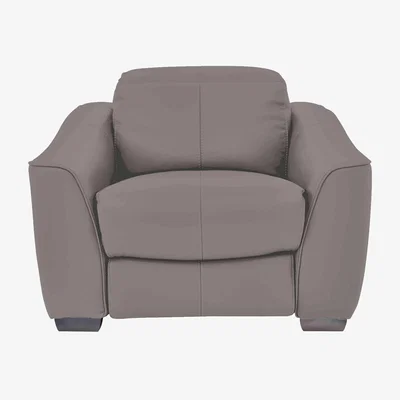 Furniture Village Xavier NC Leather Armchair - Sleet