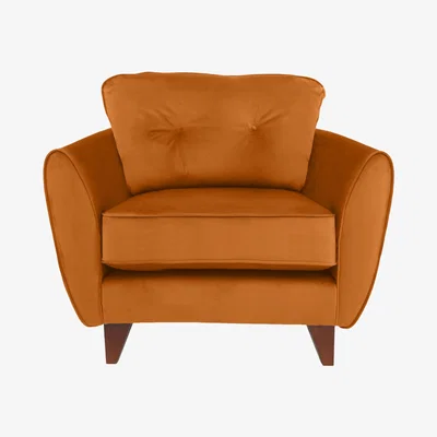 Furniture Village Felix Fabric Armchair - Orange