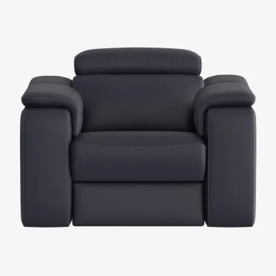 Furniture Village Nicoletti - Canto TO Leather Armchair - Torello Blu
