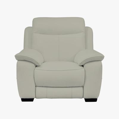 Furniture Village Starlight Express Leather Power Recliner Armchair - Only One Left! - Grey - By Furniture Village