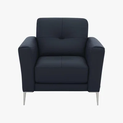 Furniture Village Nicoletti - Stiletto Leather Armchair - Blue