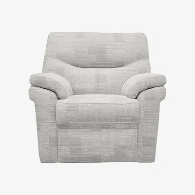 Furniture Village G Plan - Seattle Fabric Power Recliner Armchair with Power Lumbar - Lydia Blush