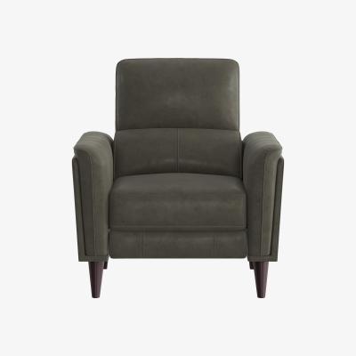 Furniture Village Compact Collection Klein Fabric Power Recliner Chair with Telescopic Headrest - R16 Charcoal