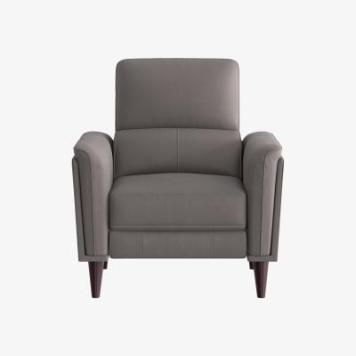 Furniture Village Compact Collection Klein Fabric Power Recliner Chair with Telescopic Headrest - Elephant