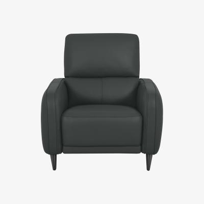 Furniture Village Domicil - Logan Leather Power Recliner Chair - NP Shale Grey