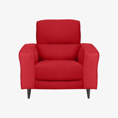 Furniture Village Axel BV Leather Armchair with Power Recliner - Red
