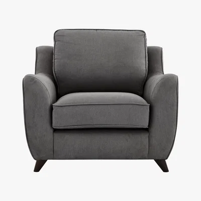 Furniture Village Carrara Fabric Armchair - Grey - By Furniture Village