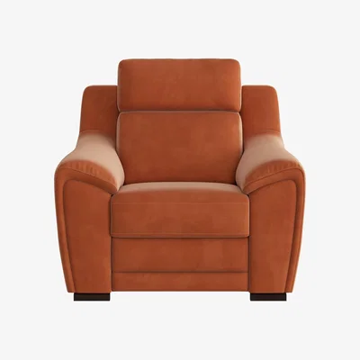 Furniture Village Nicoletti - Tosca Fabric Power Recliner Armchair - Orange