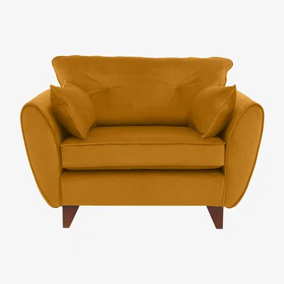 Furniture Village Felix Fabric Cuddle Chair - Yellow