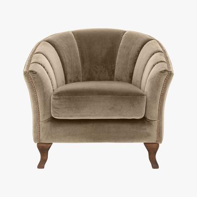 Furniture Village Alexander and James - New Romance Betsy Fabric Armchair - Beige