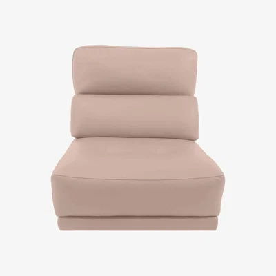 Furniture Village Adama BV Leather Armless Unit - Power Recliner - BV Pebble