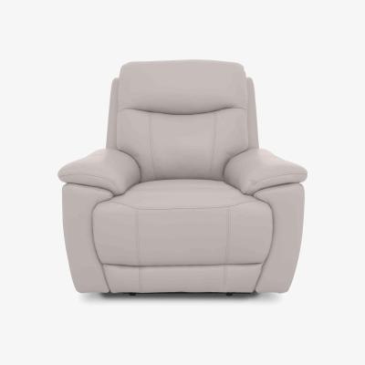Furniture Village Sloane Leather Chair - Florida Lead Grey