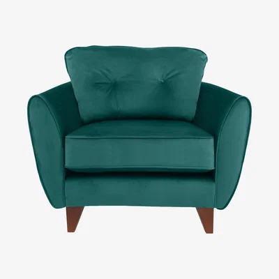 Furniture Village Felix Fabric Armchair - Teal