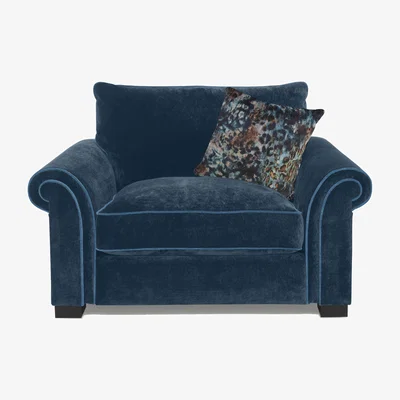 Furniture Village Parker Knoll - Modern Classics St James Park Snuggler - Petrol Blue