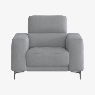 Furniture Village Adama Fabric Power Recliner Armchair with Telescopic Headrest - Grey