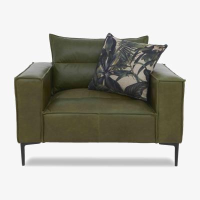 Furniture Village Alexander and James - Boutique Jade Leather Chair - Kodak Palm