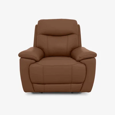 Furniture Village Sloane Leather Chair - Butterscotch