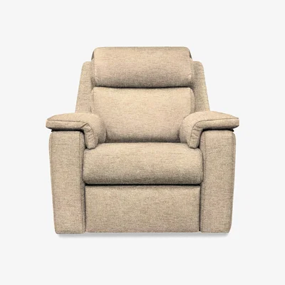 Furniture Village G Plan - Thornbury Fabric Power Recliner Chair with Headrest and Power Lumbar - Dapple Sparrow