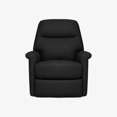 Furniture Village Compact Collection Lille BV Leather Chair - Classic Black