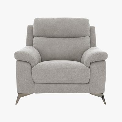 Furniture Village Missouri Fabric Power Recliner Armchair - Grey