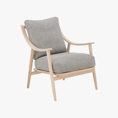 Furniture Village Ercol - Marino Fabric Armchair - Grey