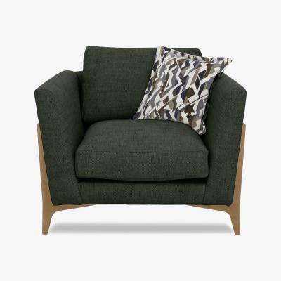 Furniture Village Iris Fabric Chair - Elara Forest Mo Ft