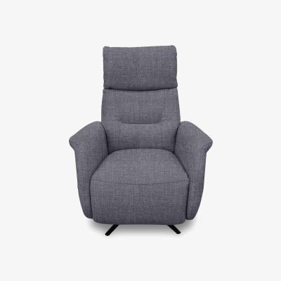 Furniture Village Designer Chair Collection Dusseldorf Fabric Power Recliner Swivel Chair - Gunmetal