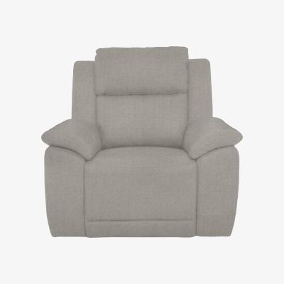 Furniture Village Utah Fabric Power Recliner Chair with Headrest and Power Lumbar - Rosy Light Grey