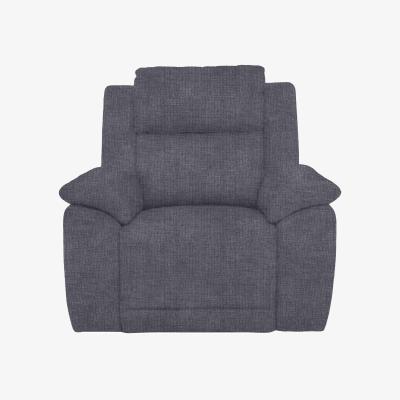 Furniture Village Utah Fabric Chair with Power Recliner - Halifax Gunmetal