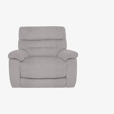 Furniture Village Comfort Story - Nimbus Fabric Power Recliner Chair with Headrest - Pewter