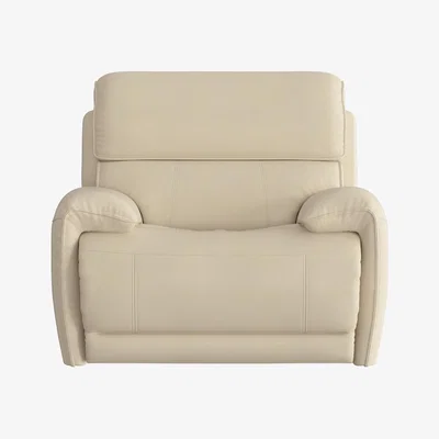 Furniture Village Link Leather Power Recliner Armchair with Power Headrest