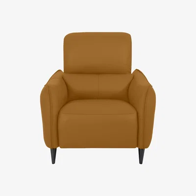 Furniture Village Domicil - Maddox Leather Chair - NP Honey Yellow