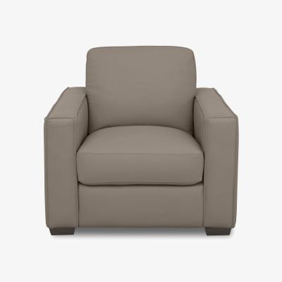 Furniture Village Parma Leather Armchair - Bark